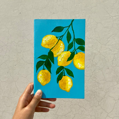 Lemon Zest | Hand-painted Notebook