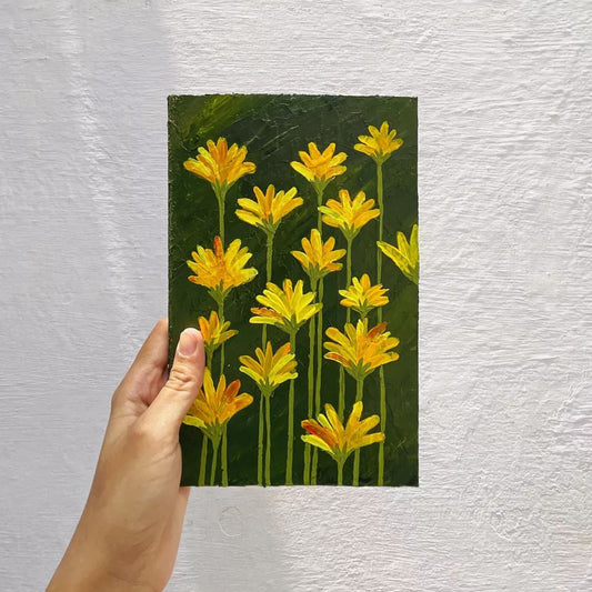 Yellow Bliss | Hand-painted Notebook