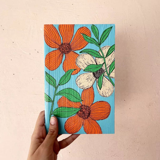 Garden Glow | Hand-painted Notebook