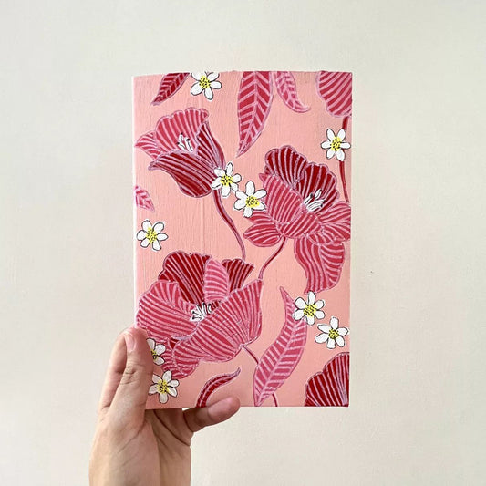 Pink Romance | Hand-painted Notebook